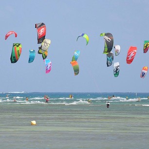 Kite racing, Caribbean-style. #Martinique
