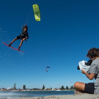  @noe_font and @jeromecloetens getting wise to Western Australia. Watch their latest film from down under on our site. Photo: Rick Pryce @northkiteboarding 