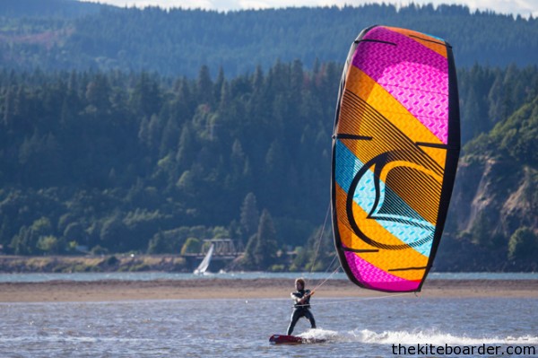 A prototype of the 2014 Liquid Force strutless kite. Photo Lukas Prudky