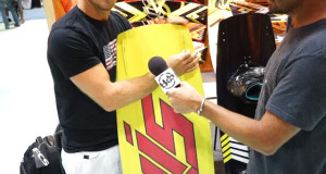 Billy Parker talks about his Axis Pro Model Kiteboard at the 2013 Surf Expo