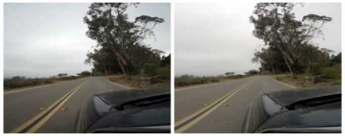 (L) Without neutral density filter. (R) With neutral density filter.