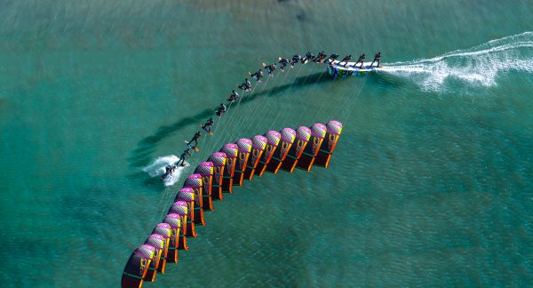 “Lining up a sequence whilst hanging out the door of a chopper isn’t always the easiest.” Toby captures the entirety of Andre’s 360 from a bird’s eye view, one of Toby’s most memorable landmarks at the Core Slider Jam.